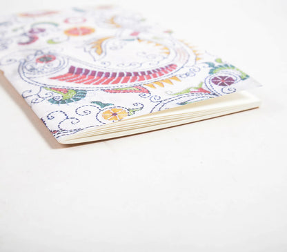 Sleek Paper Notebook - Kantha Print