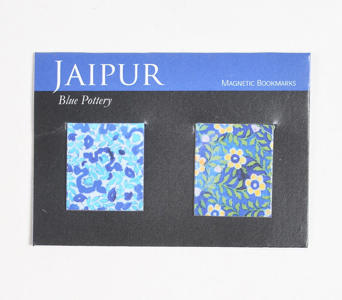 Set of 2 Magnetic Bookmarks - Jaipur Design